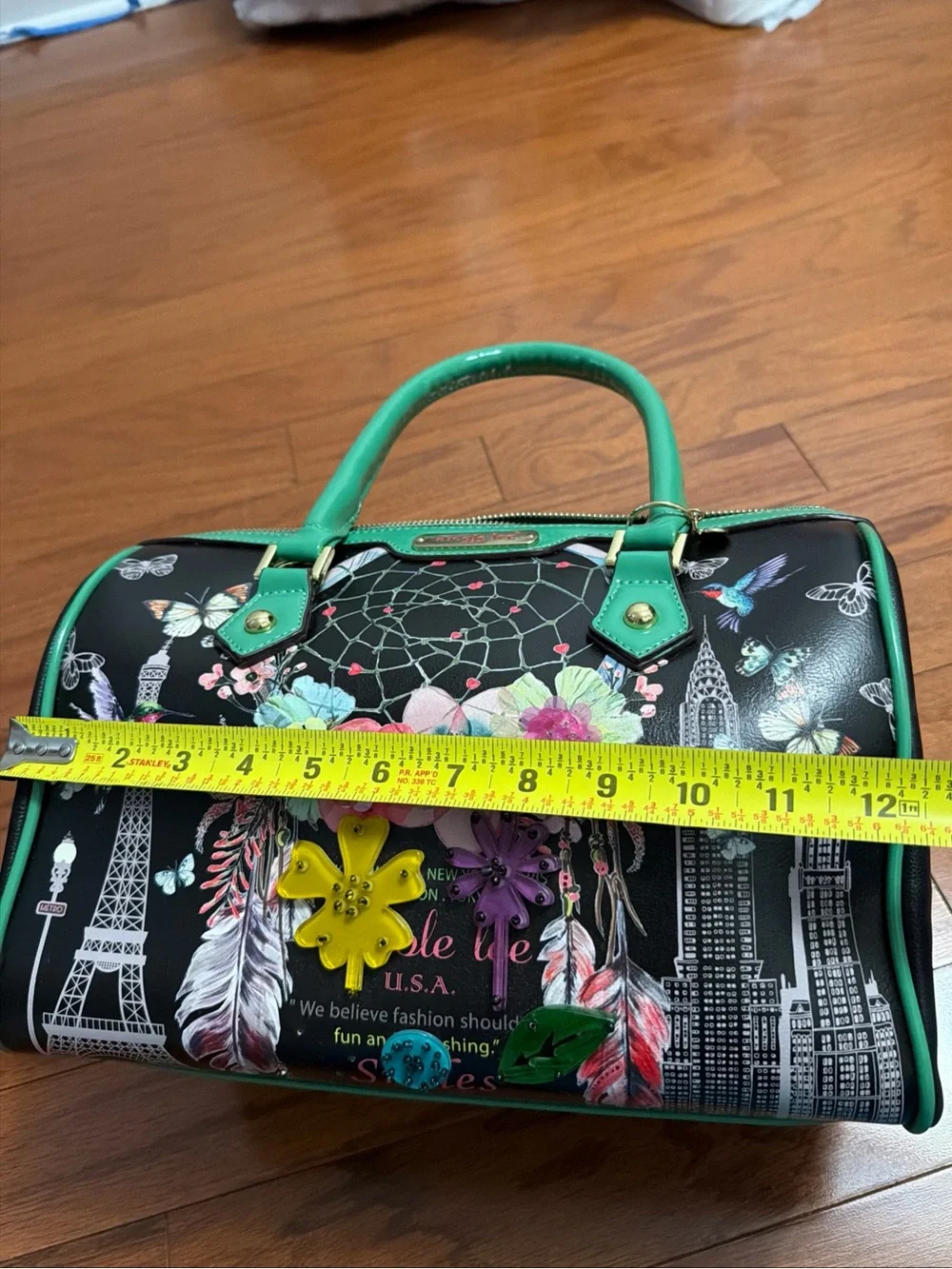NWT NICOLE LEE USA Satchel Handbag Multicolor “Tonight For You “